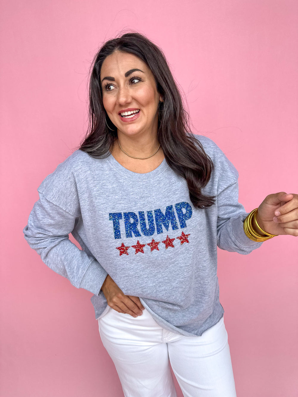 Trump Caviar Sweatshirt - Heather Grey