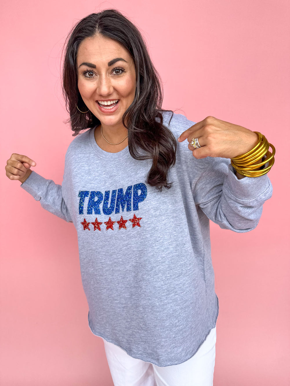 Trump Caviar Sweatshirt - Heather Grey