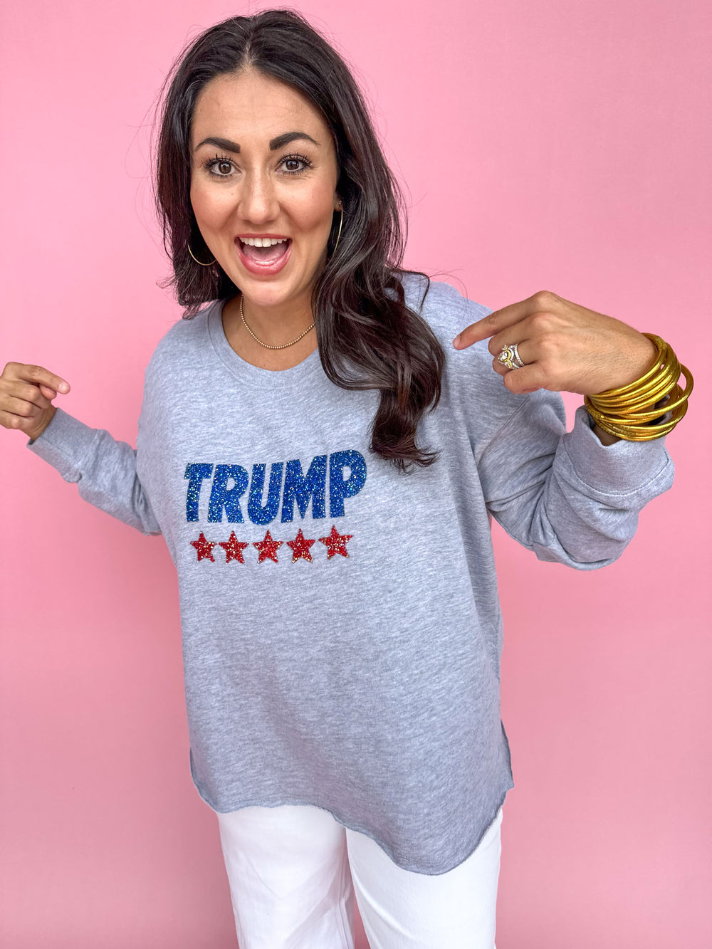 Trump Caviar Sweatshirt - Heather Grey