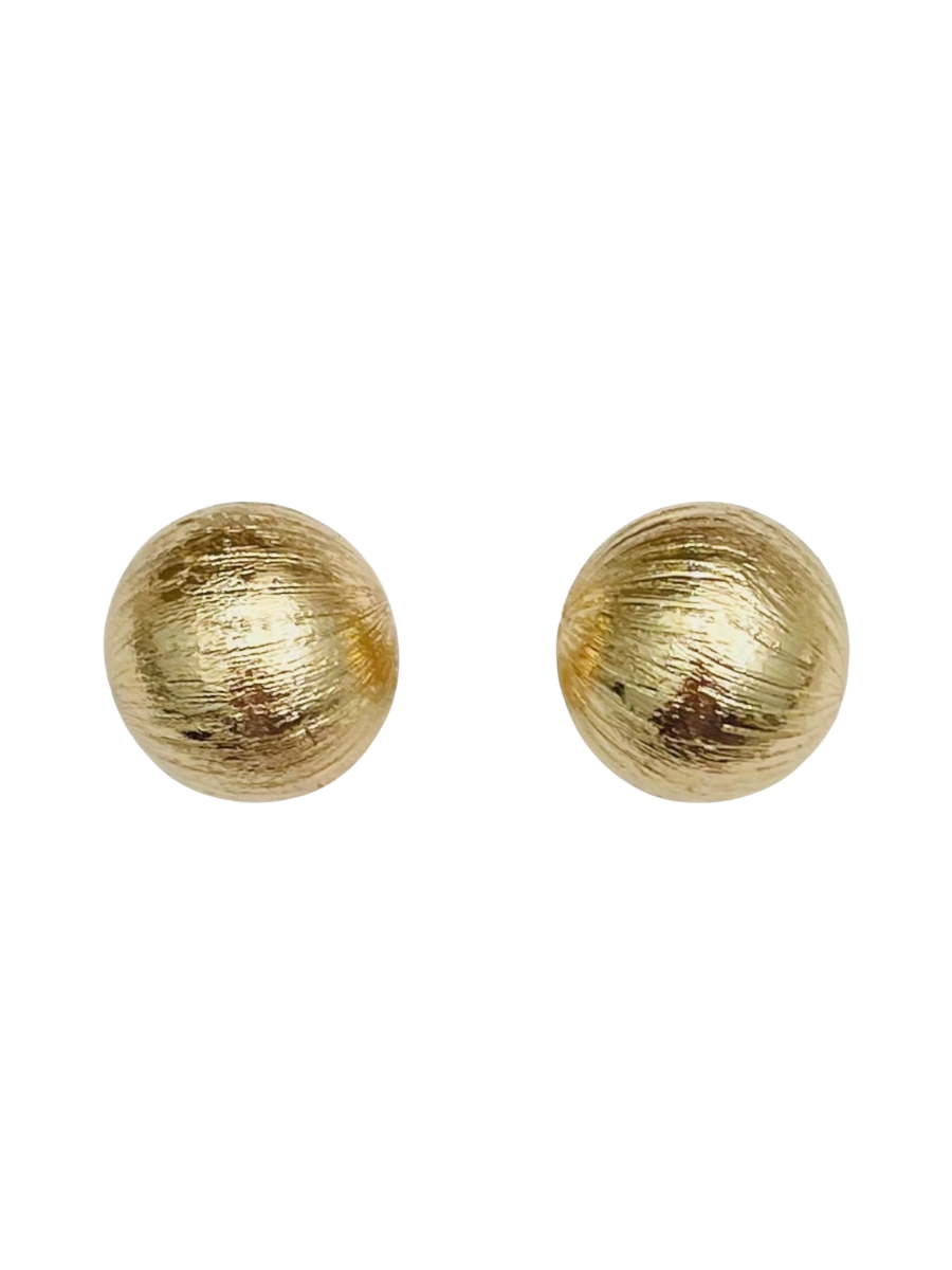 Brushed Gold Earrings