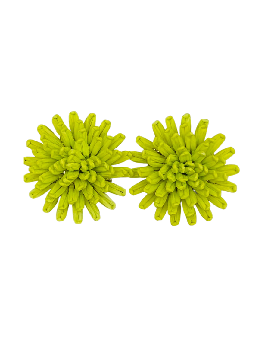 Sun Woven Bloom Earrings - Citrus