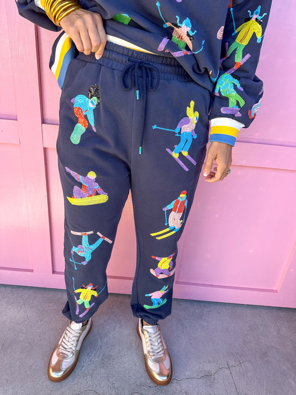 QUEEN OF SPARKLES | Multi Skier Jogger - Navy