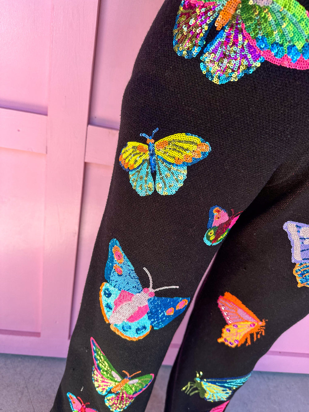 QUEEN OF SPARKLES | Big Butterfly Pants