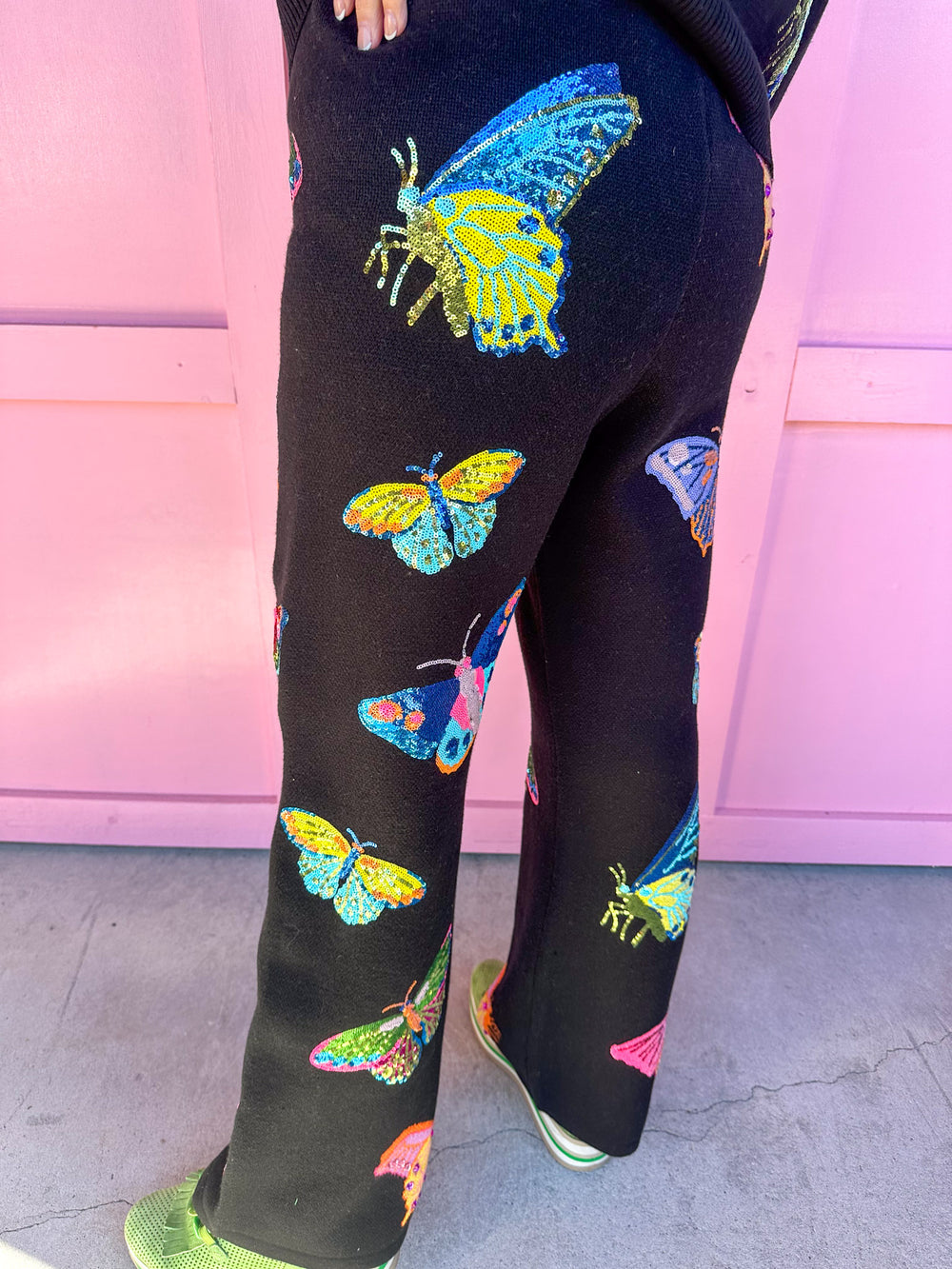 QUEEN OF SPARKLES | Big Butterfly Pants