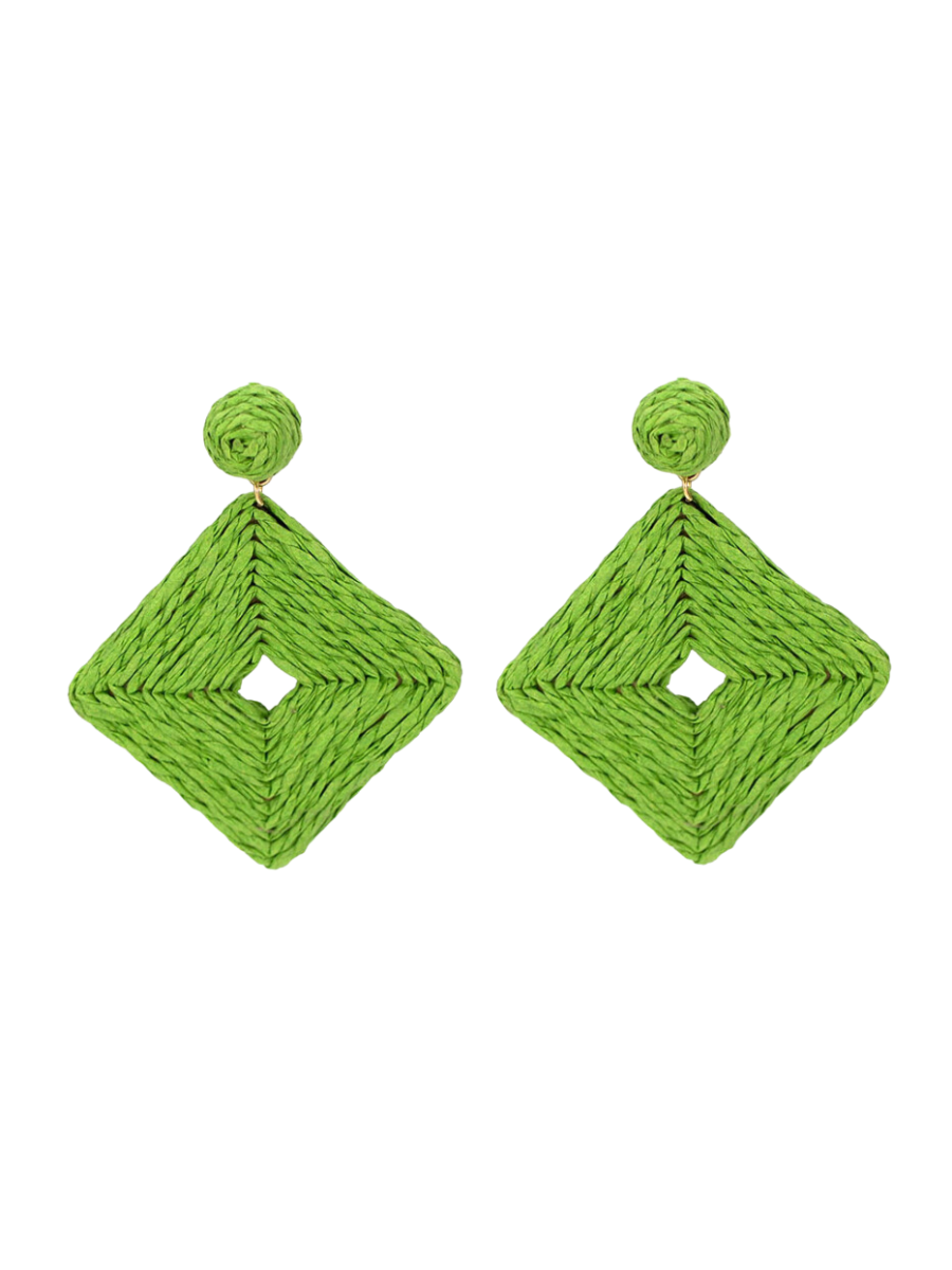 Moment In Time Earrings - Green