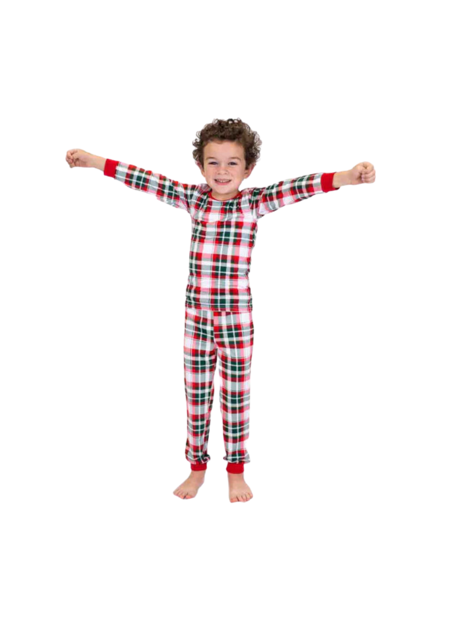 YOUTH Mansfield Plaid L/S Pajama Set