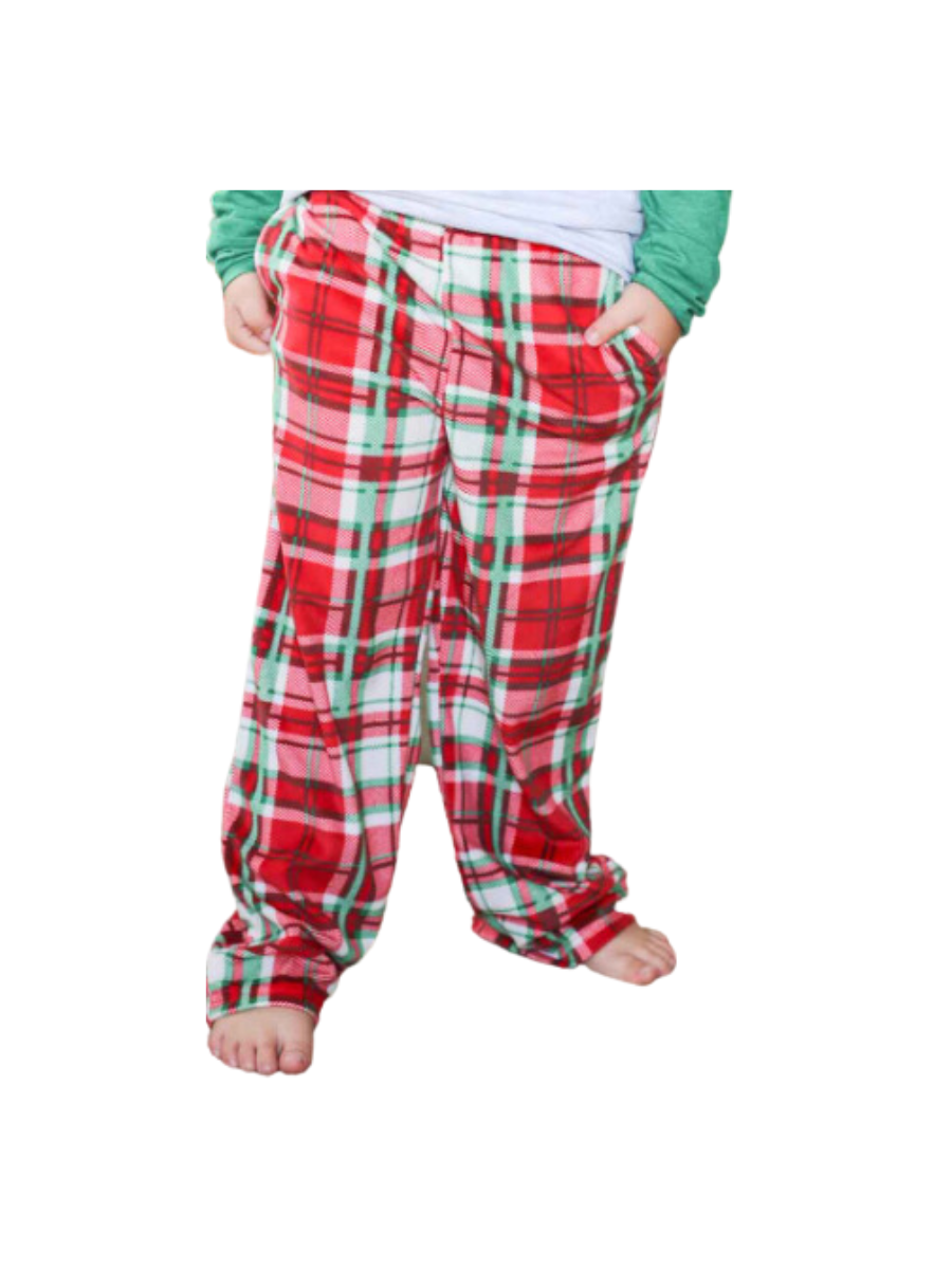 YOUTH Alpine Plaid Flannel Sleep Pants