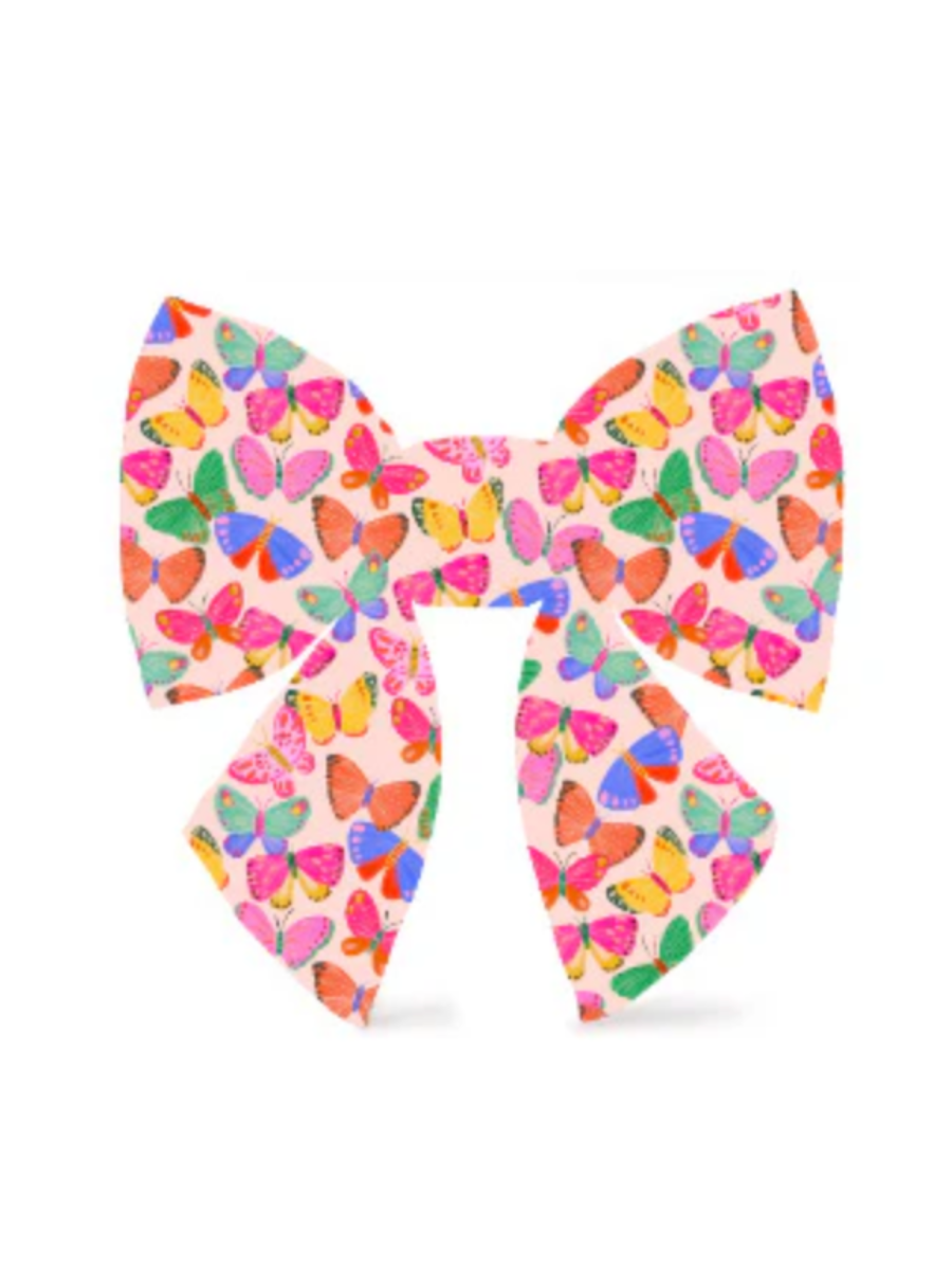 Bright Butterflies Lady Dog Bow