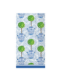  Rosanne Beck Boston International topiary, elegant, sophisticated, garden party, spring decor, blue chinoiserie, classic design, lush greenery, intricate pattern, special event Jincy's
