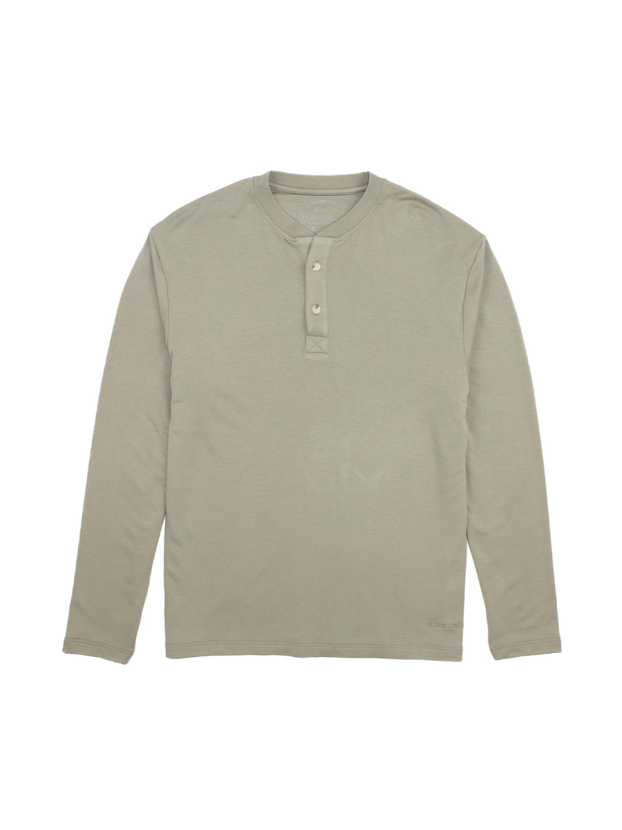 Properly Tied | Shoreline Henley LS - Cedar