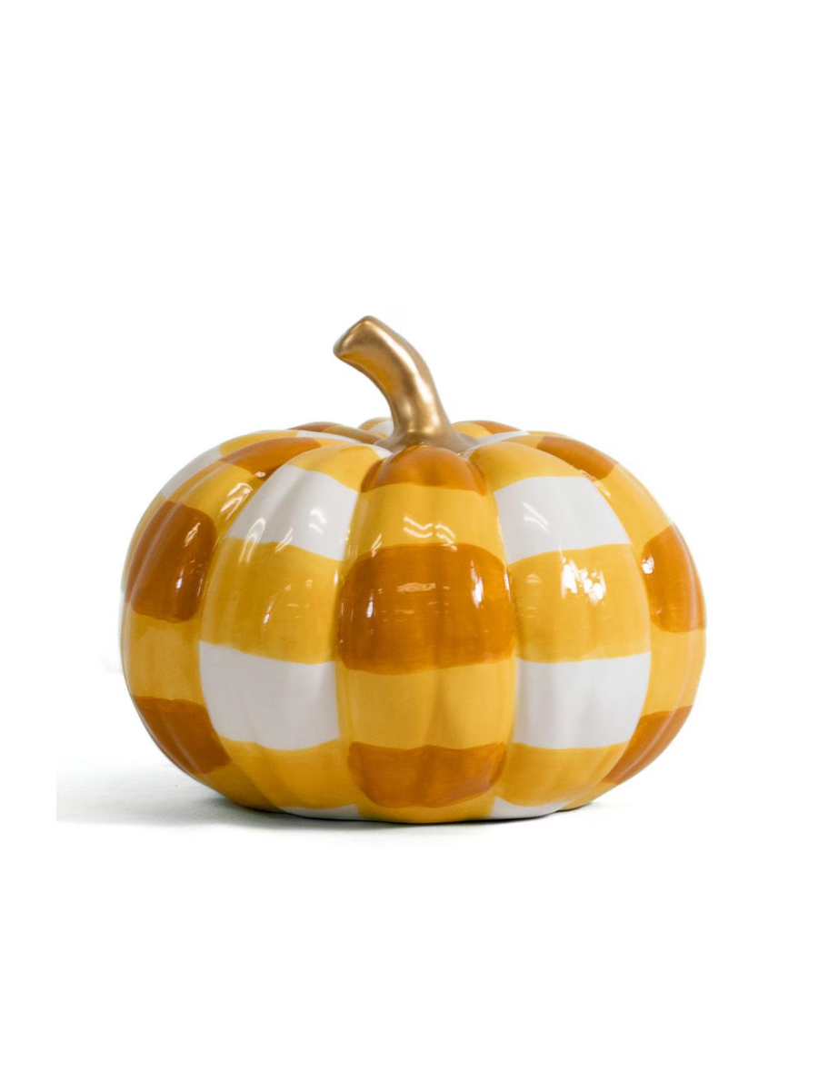 Aiden Pumpkin Decor - White & Orange