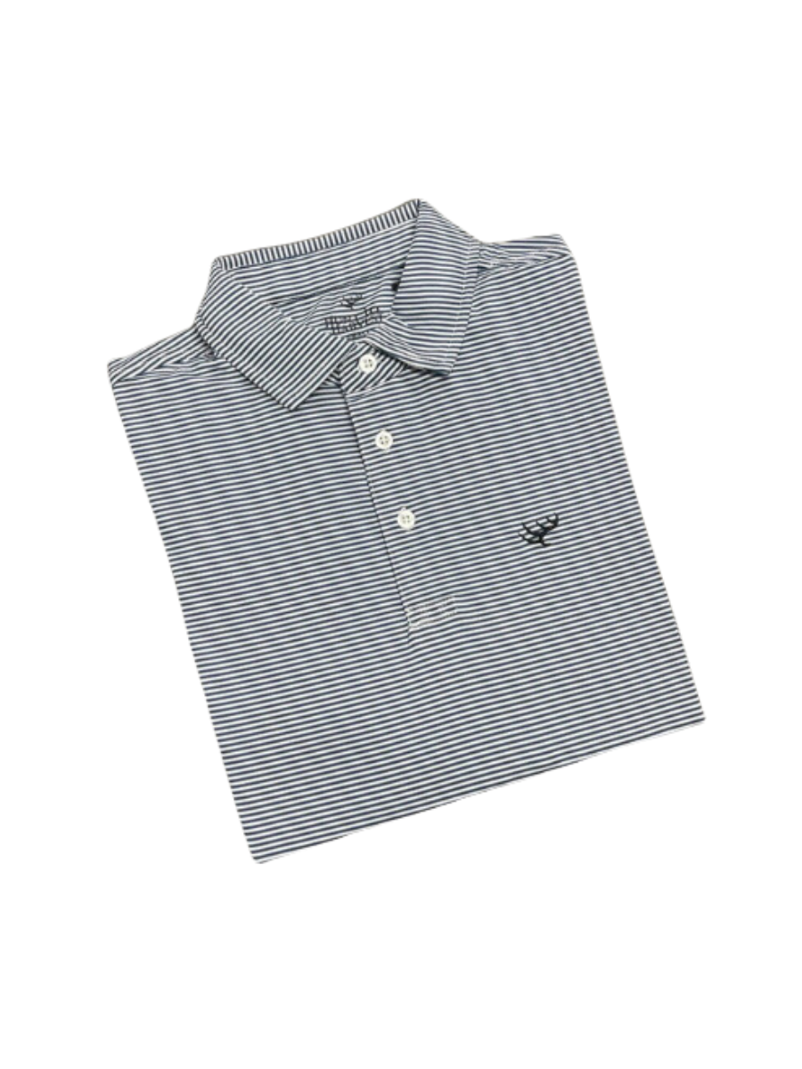 Hunt To Harvest | Performance Polo - Midnight Blue/White