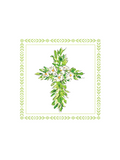 Rosanne Beck Floral Cross Napkins Easter Daisy Flower Jincy's Home Gift