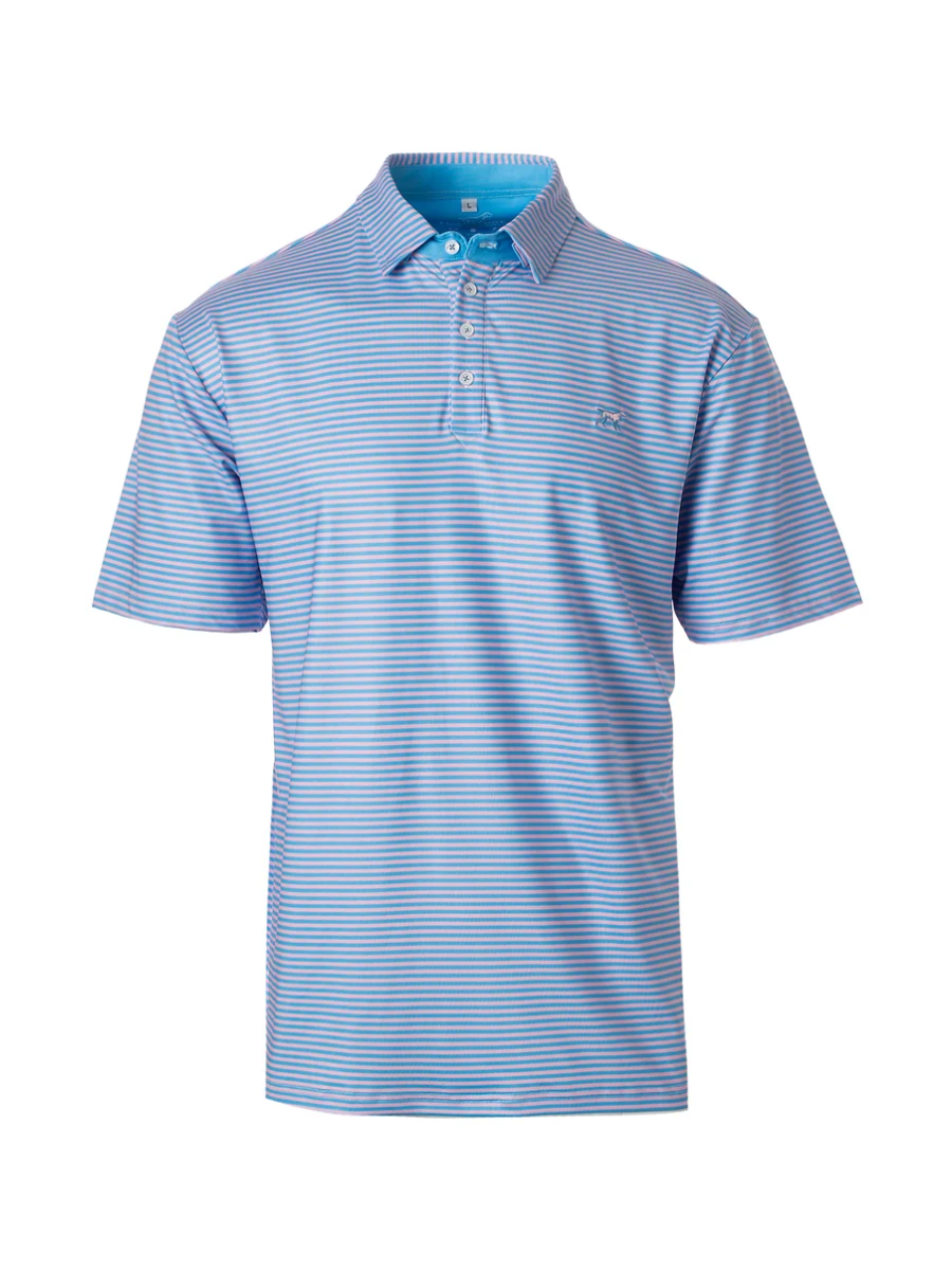 Fieldstone | Pink/Blue - YOUTH Signature Polo Shirt