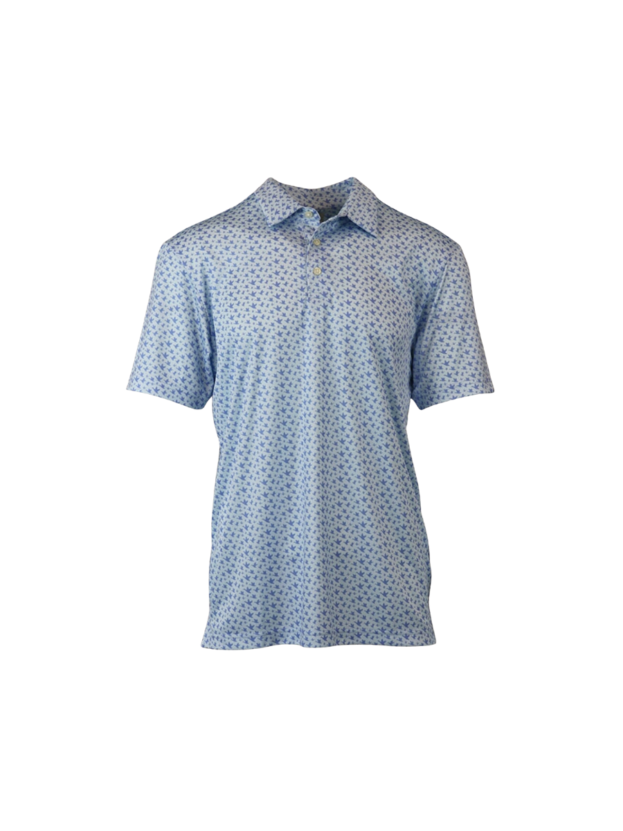 Struttin' Cotton | Migration Performance Polo - Blue Sky