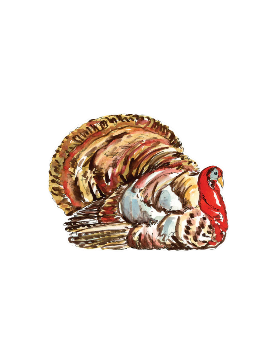 Rosanne Beck | Posh Die Cast Placemat - Handpainted Brown Turkey