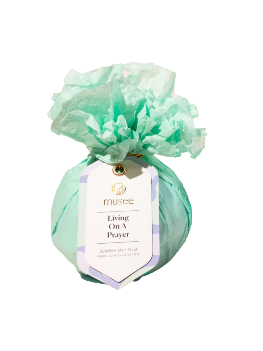 Musee Living On A Prayer Bath Balm Bath Bomb Green Gift Jincy's