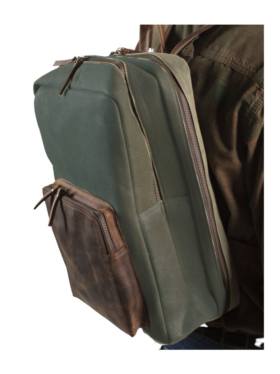 Moss Canvas Backpack