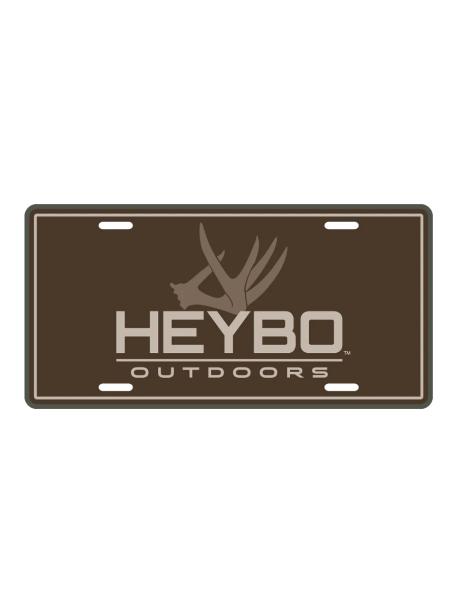 Heybo | Antlers License Plate - Brown