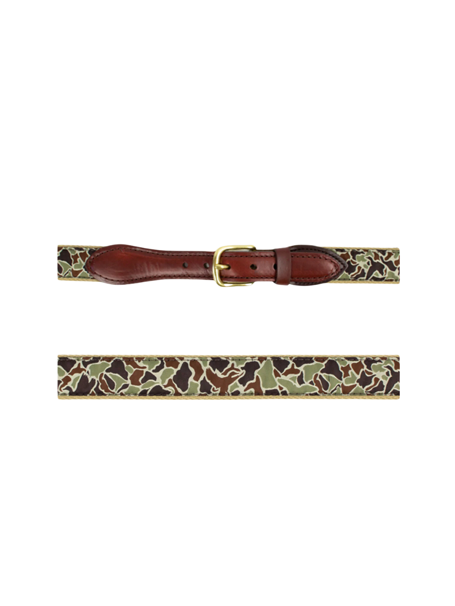 Over Under | YOUTH Ribbon Belt - Duck Camo