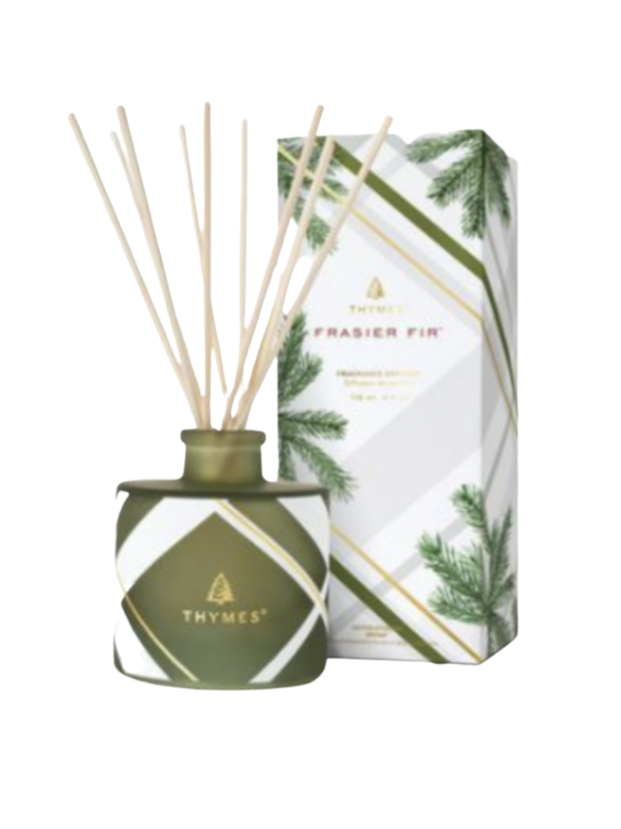 Thymes | Petite Plaid Reed Diffuser - Frasier Fir