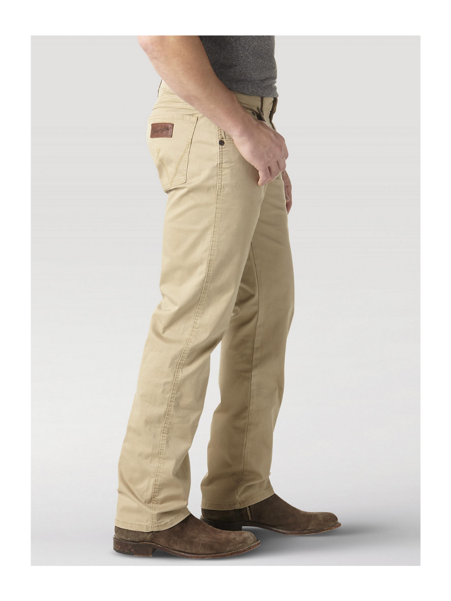 Wrangler Fawn Retro Slim Straight Leg Jeans Khaki Pants Men's Work Pants Jincy's Tripp Men's