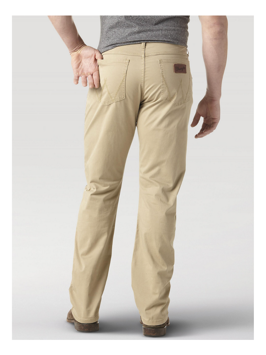 Wrangler Fawn Retro Slim Straight Leg Jeans Khaki Pants Men's Work Pants Jincy's Tripp Men's