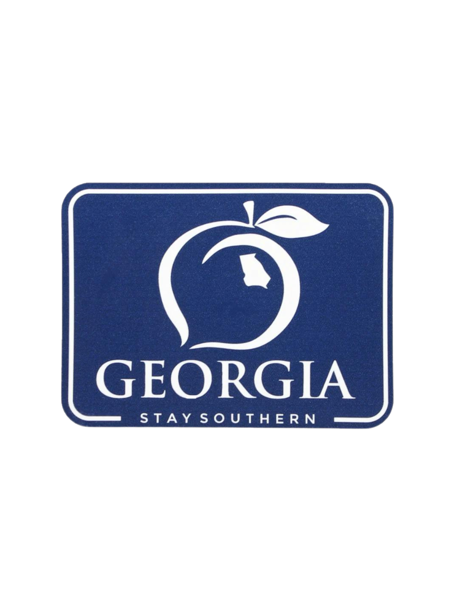 Peach State Pride | Georgia Patch Decal - Navy