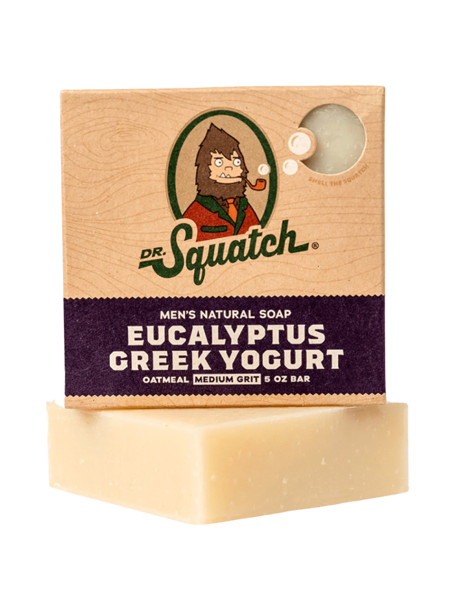 Dr. Squatch Soap - EUCALYPTUS GREEK YOGURT- Medium Grit Bar