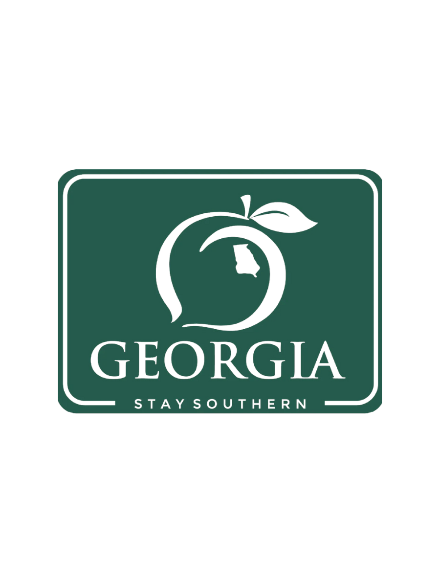 Peach State Pride | Georgia Patch Decal - Green