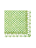 Rosanne Beck Botanical Cane Cocktail Napkin Green White Color Jincy's
