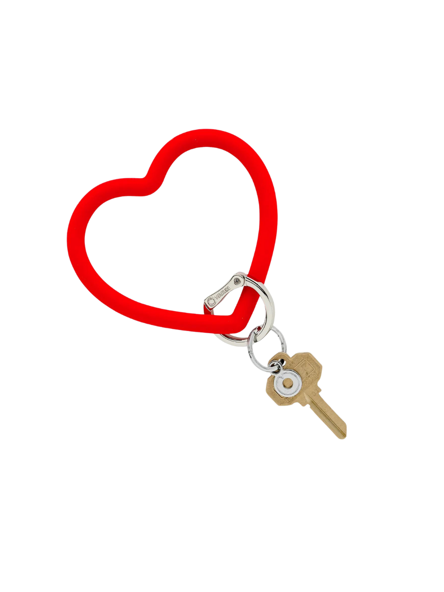 OVENTURE | Silicone Heart Keychain - Cherry On Top