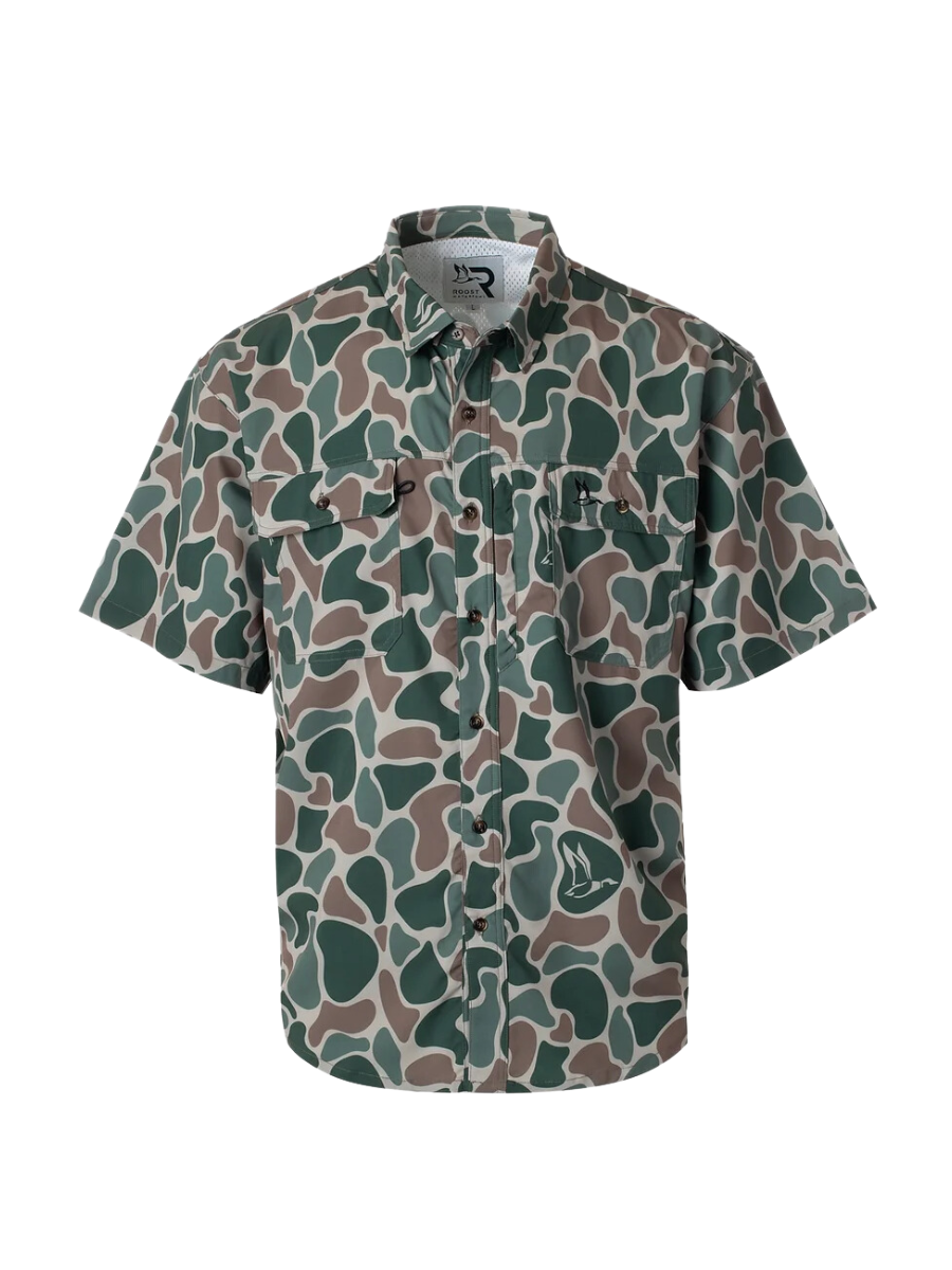 ROOST | S/S Camo Button Down