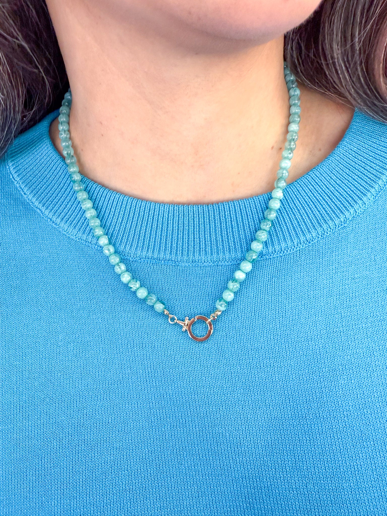Michelle McDowell | Beaded Thea Necklace - Aqua
