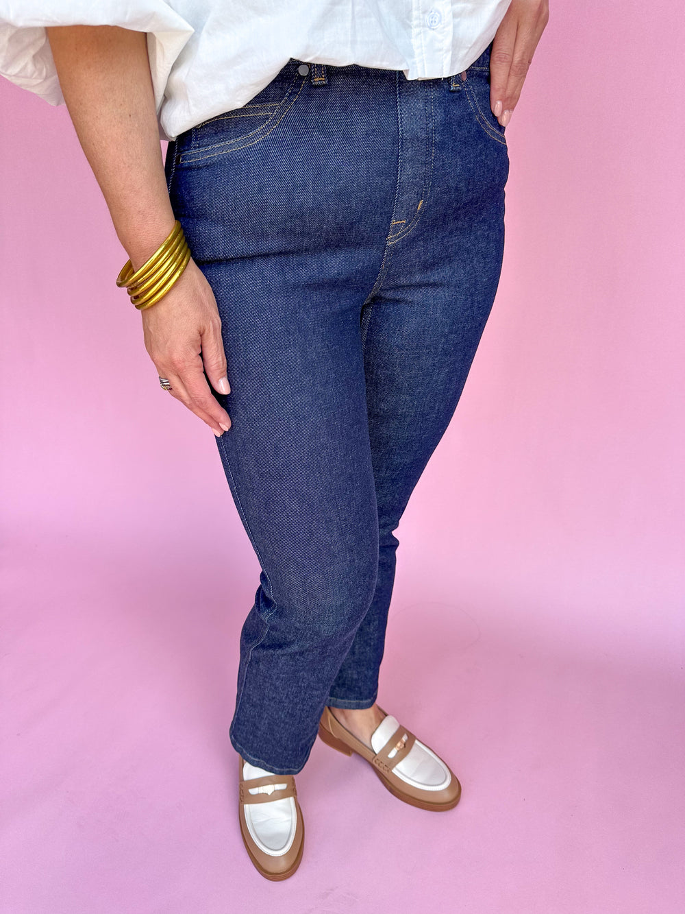 SPANX | Kick Flare Jeans - Raw Indigo