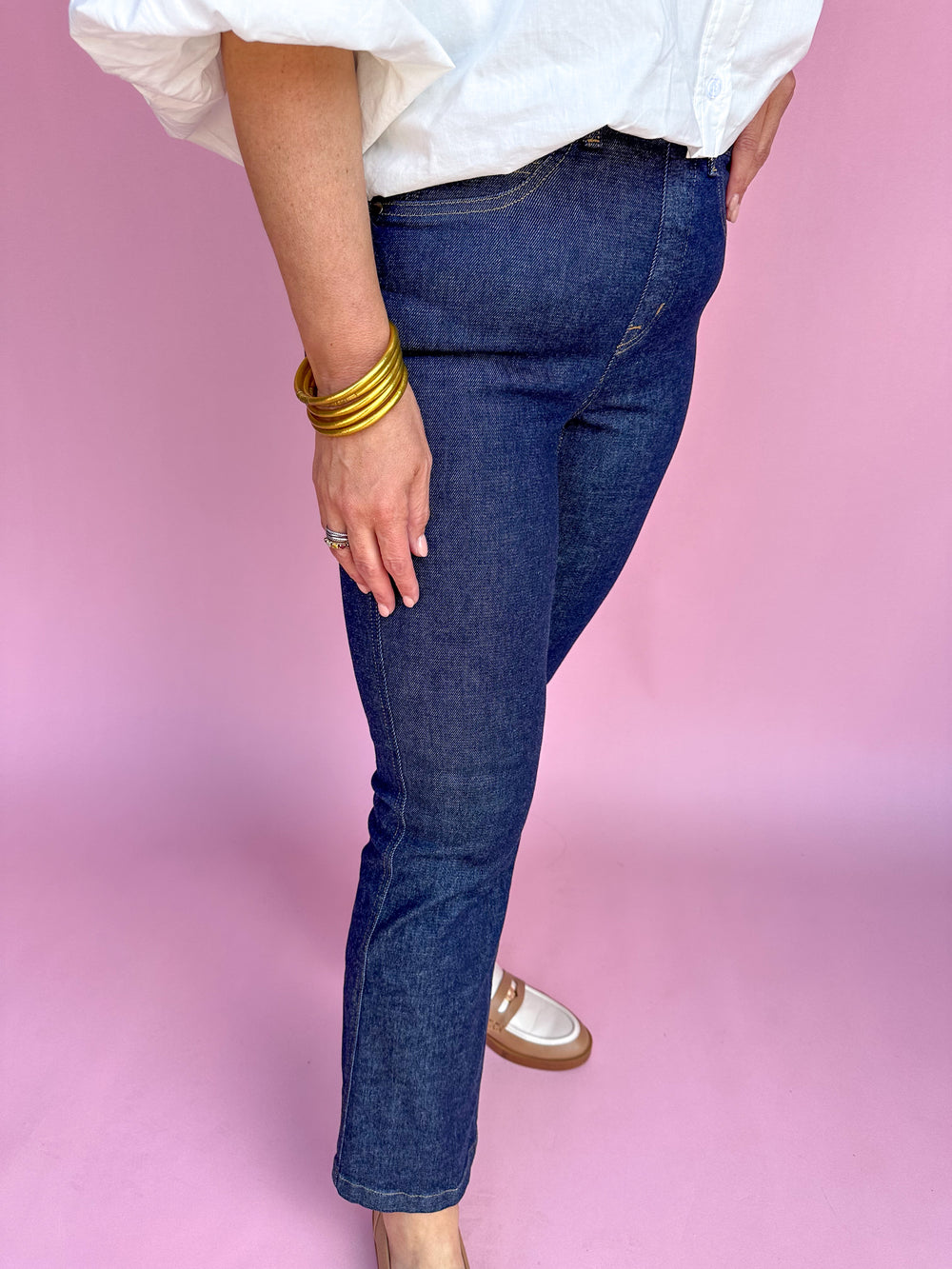 SPANX | Kick Flare Jeans - Raw Indigo