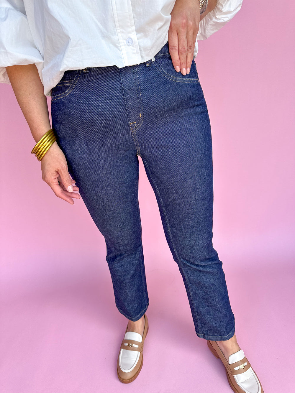 SPANX | Kick Flare Jeans - Raw Indigo