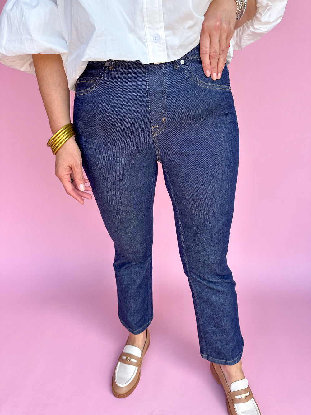 SPANX | Kick Flare Jeans - Raw Indigo