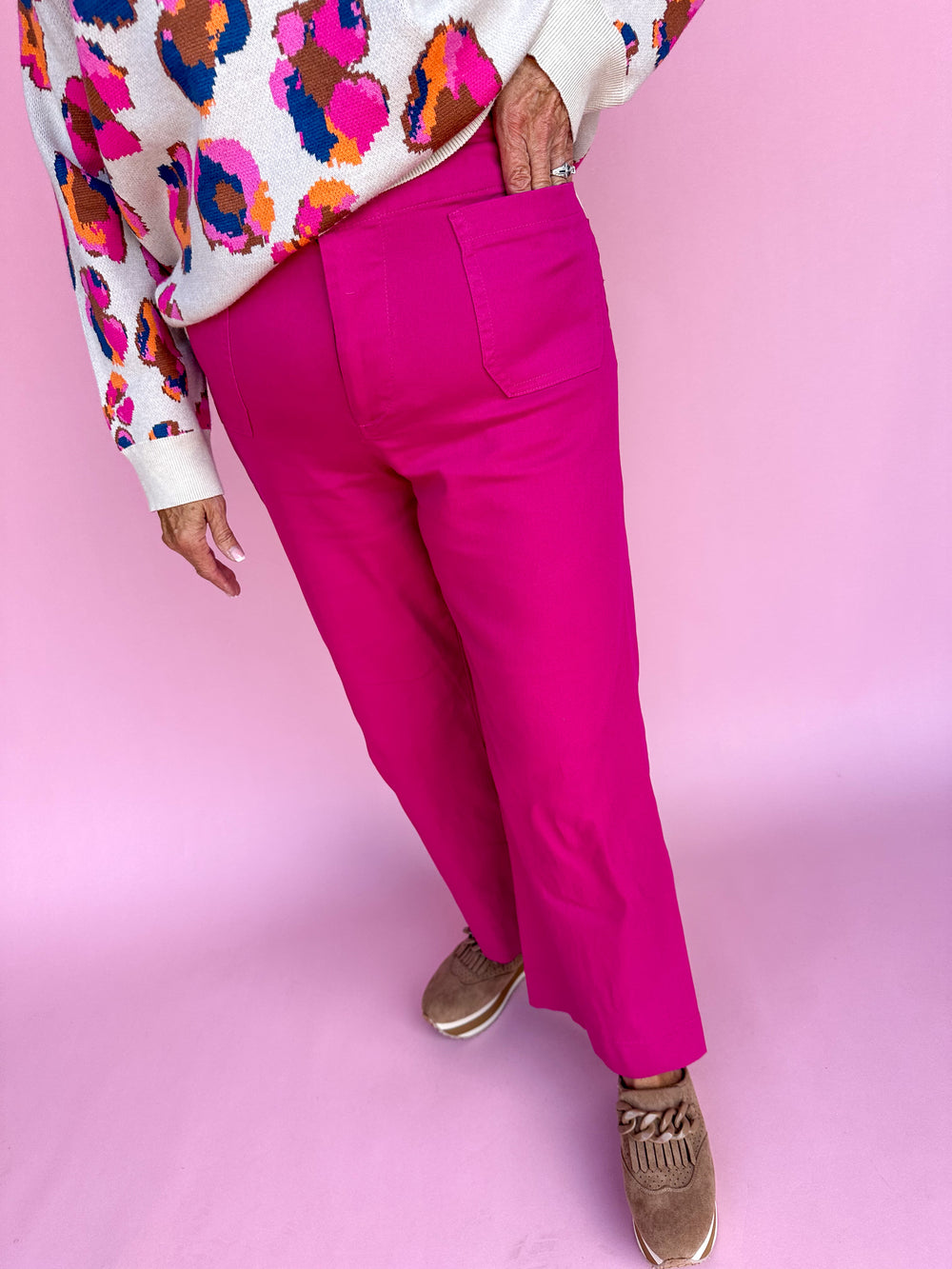 Top Of The Charts Pants - Magenta Berry