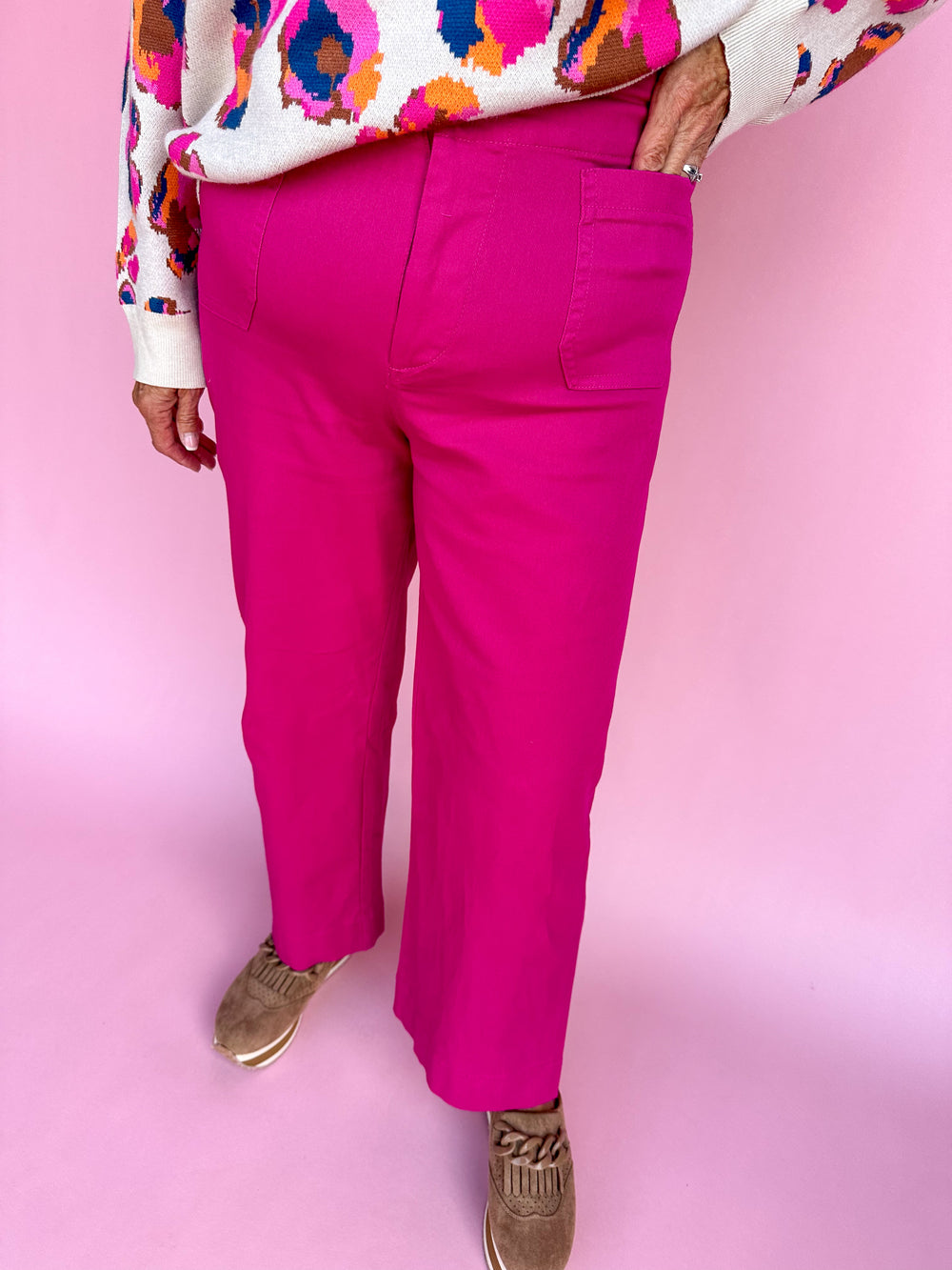 Top Of The Charts Pants - Magenta Berry