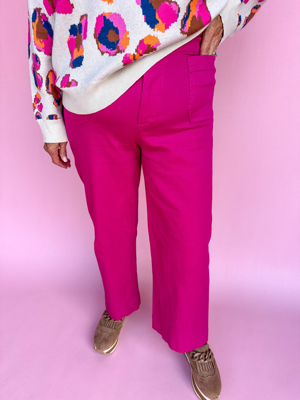 Top Of The Charts Pants - Magenta Berry