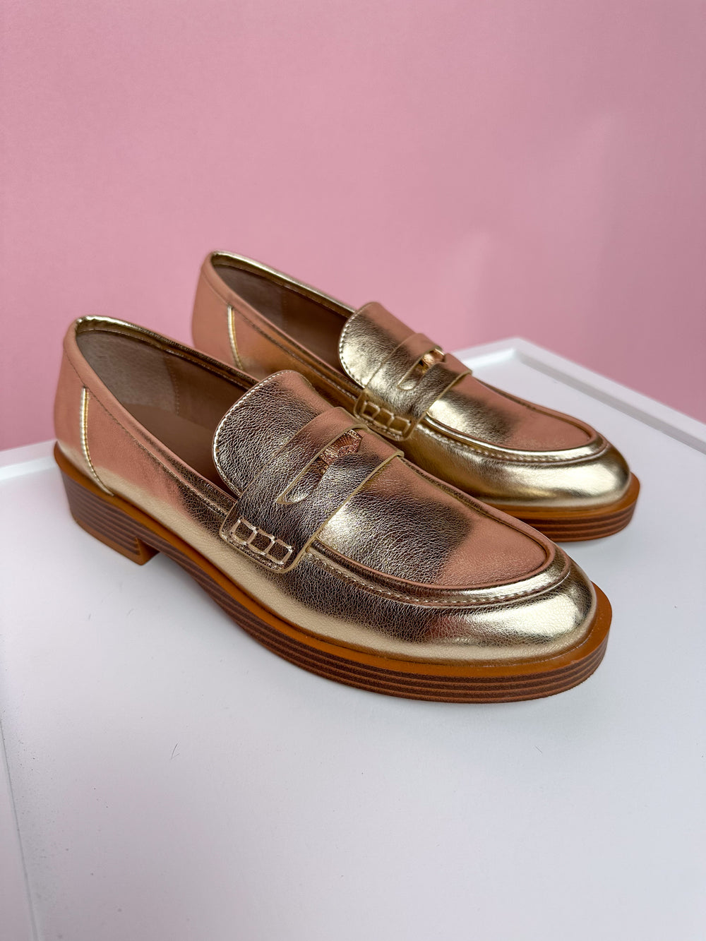 Chinese Laundry | Porter Metallic Loafer - Gold