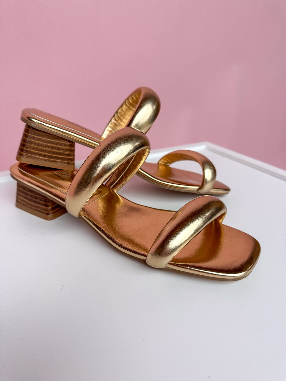 Chinese Laundry | Alistair Dress Slide - Metallic Gold