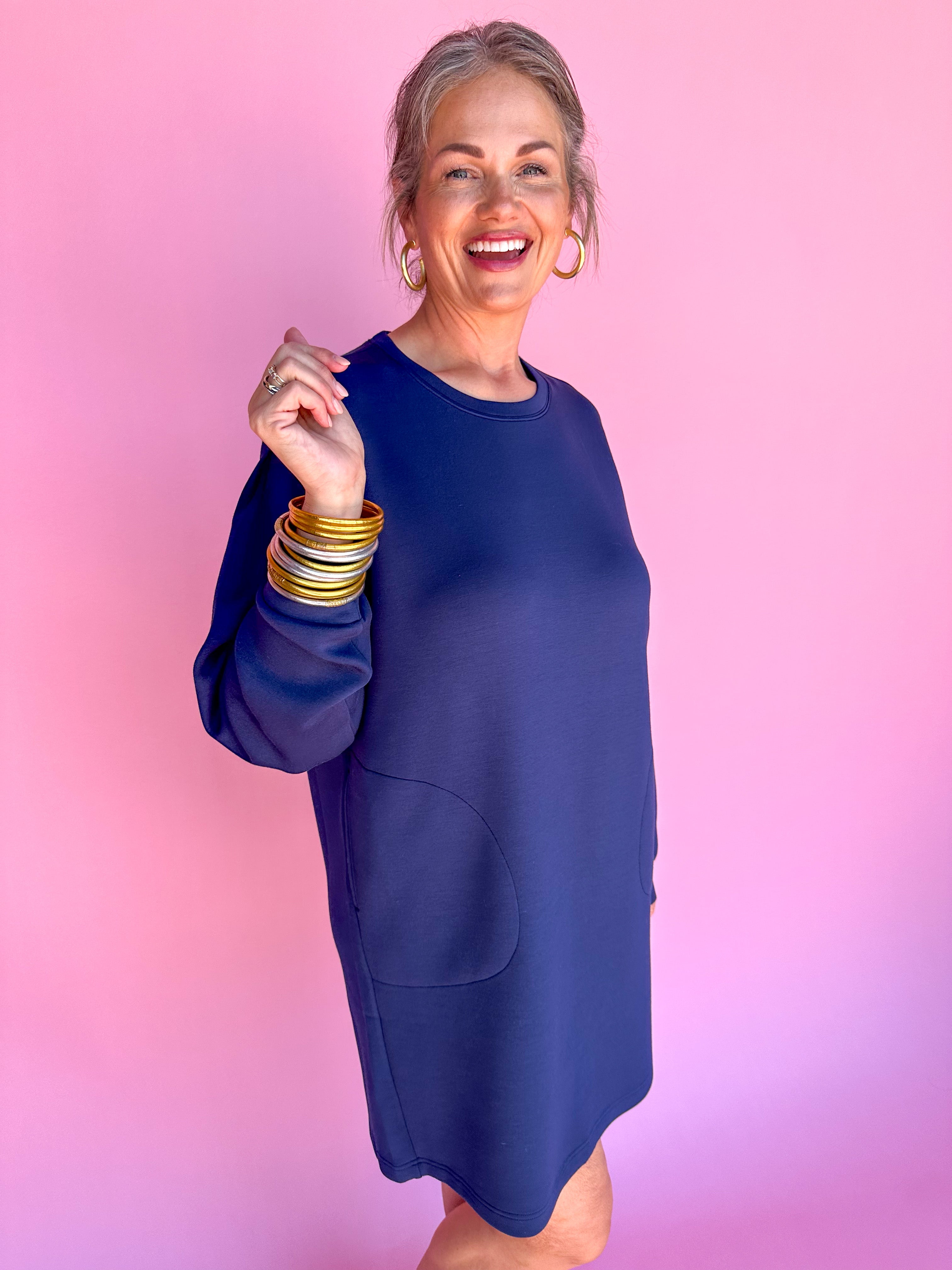 SPANX | Crew Neck Dress - Timeless Navy