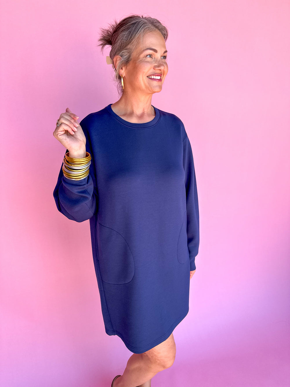 SPANX | Crew Neck Dress - Timeless Navy