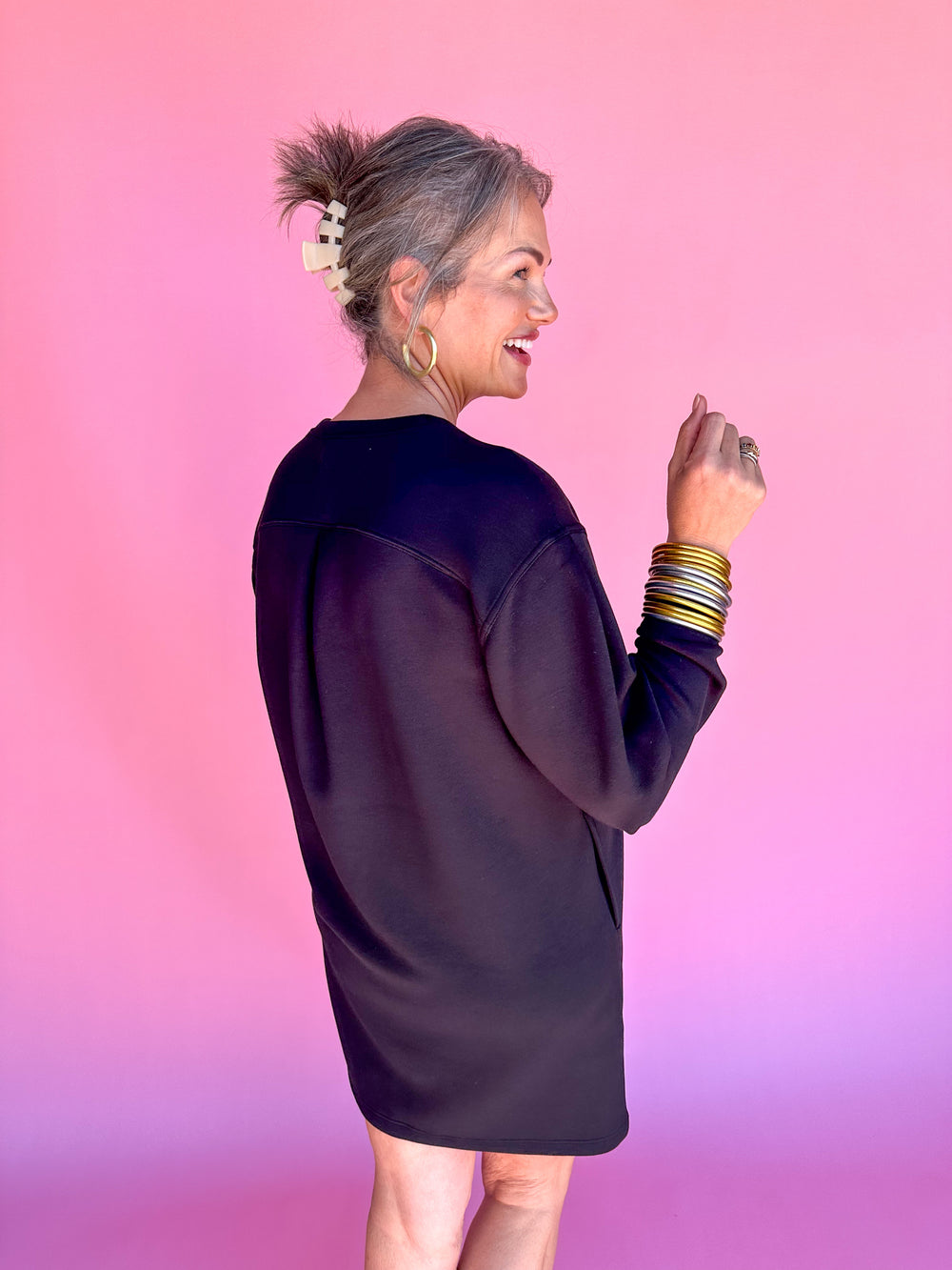 SPANX | Crew Neck Dress - Very Black