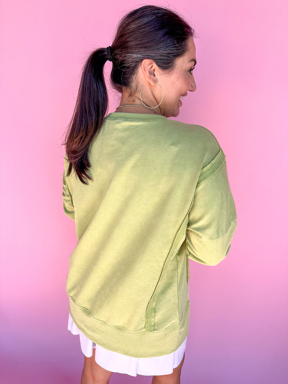 Casual Meetup Sweatshirt - Avocado