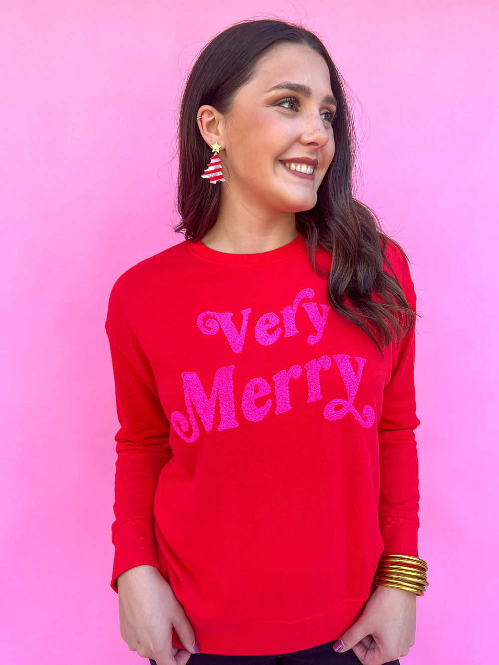 Very Merry Sweatshirt - Red