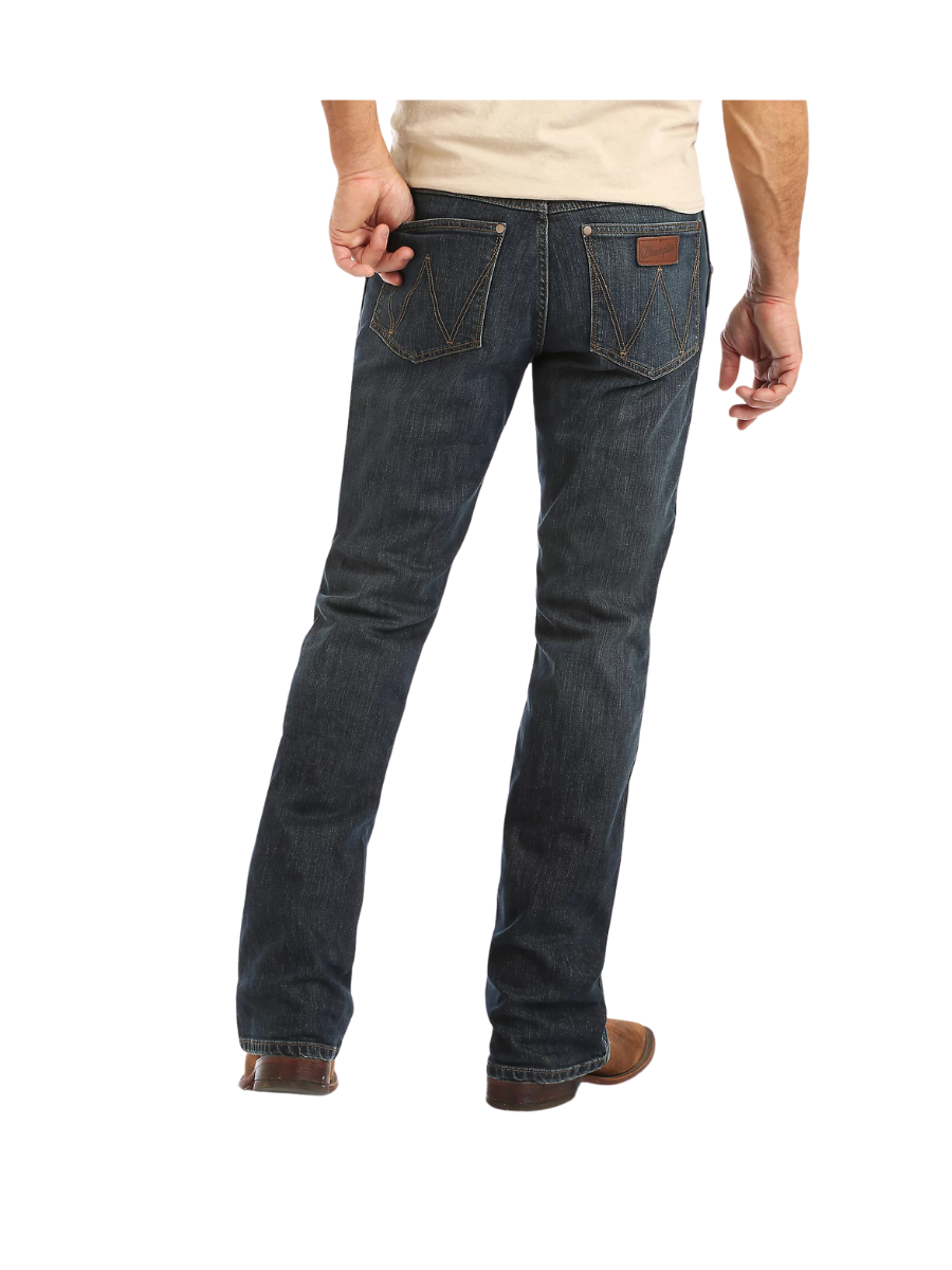 Wrangler Falls City Retro Relaxed Fit Bootcut Jean Dark Wash Men's Pants Jeans Jincy's Tripp