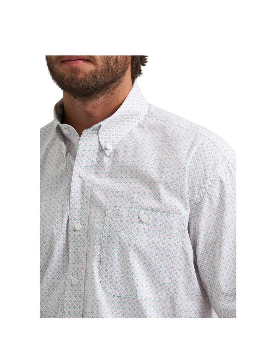 Wrangler | Wrangler® George Strait™ Short Sleeve One Pocket Button Down - Kaleidoscope